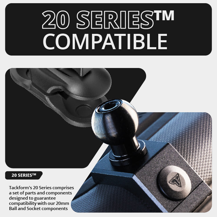 LINK™ 20LITE Phone Mount With Top Dash Clip | 2" Arm | 2021-2026 Ford Bronco | 6th Generation | (NOT FOR LEATHERETTE STITCHED DASH)