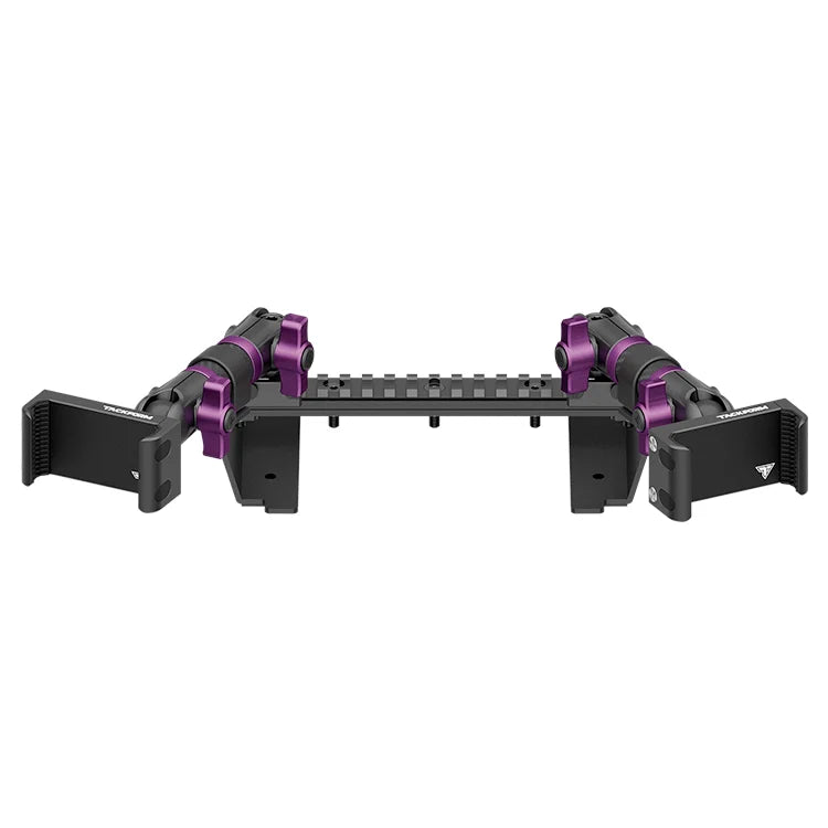 TRAXX™ - Assault Track Picatinny Dash Bracket With Dual 20LITE Phone Mounts | ‘15-‘20 Ford F-150, ‘17-‘22 Super Duty, ‘18-‘21 Expedition (See Compatibility Info For Year/Trim Details)