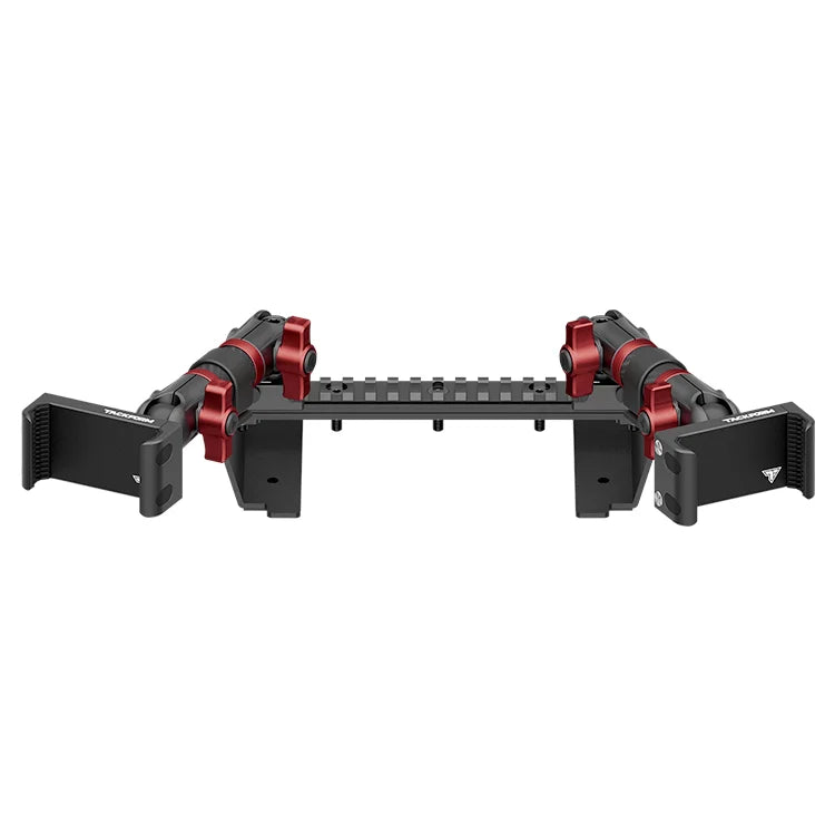 TRAXX™ - Assault Track Picatinny Dash Bracket With Dual 20LITE Phone Mounts | ‘15-‘20 Ford F-150, ‘17-‘22 Super Duty, ‘18-‘21 Expedition (See Compatibility Info For Year/Trim Details)