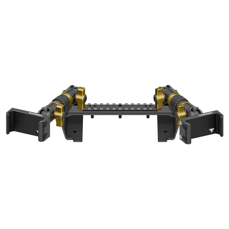 TRAXX™ - Assault Track Picatinny Dash Bracket With Dual 20LITE Phone Mounts | ‘15-‘20 Ford F-150, ‘17-‘22 Super Duty, ‘18-‘21 Expedition (See Compatibility Info For Year/Trim Details)