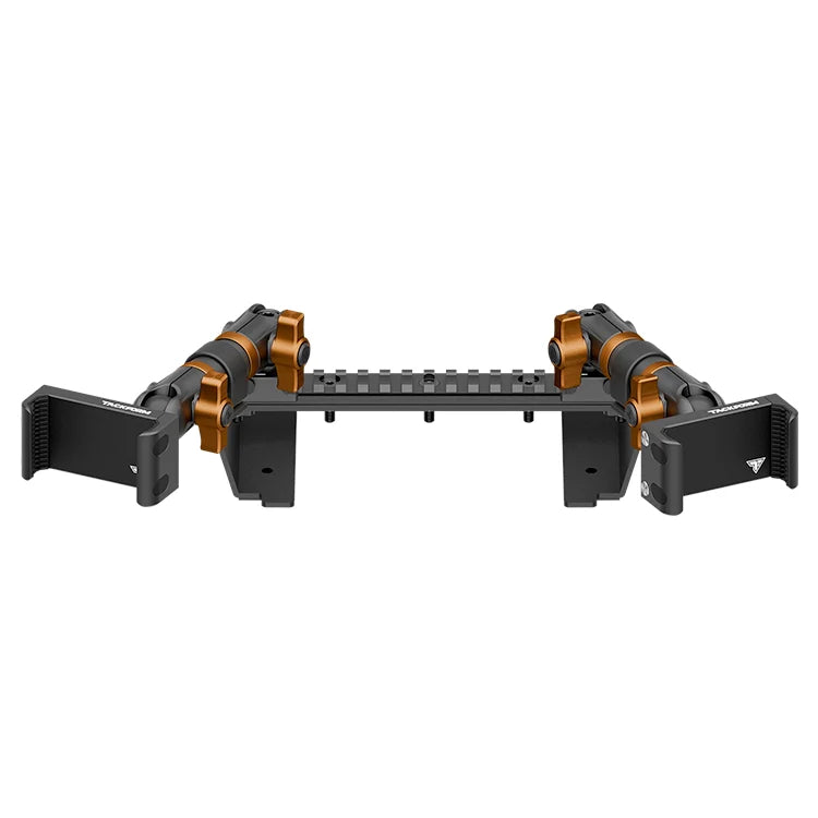 TRAXX™ - Assault Track Picatinny Dash Bracket With Dual 20LITE Phone Mounts | ‘15-‘20 Ford F-150, ‘17-‘22 Super Duty, ‘18-‘21 Expedition (See Compatibility Info For Year/Trim Details)