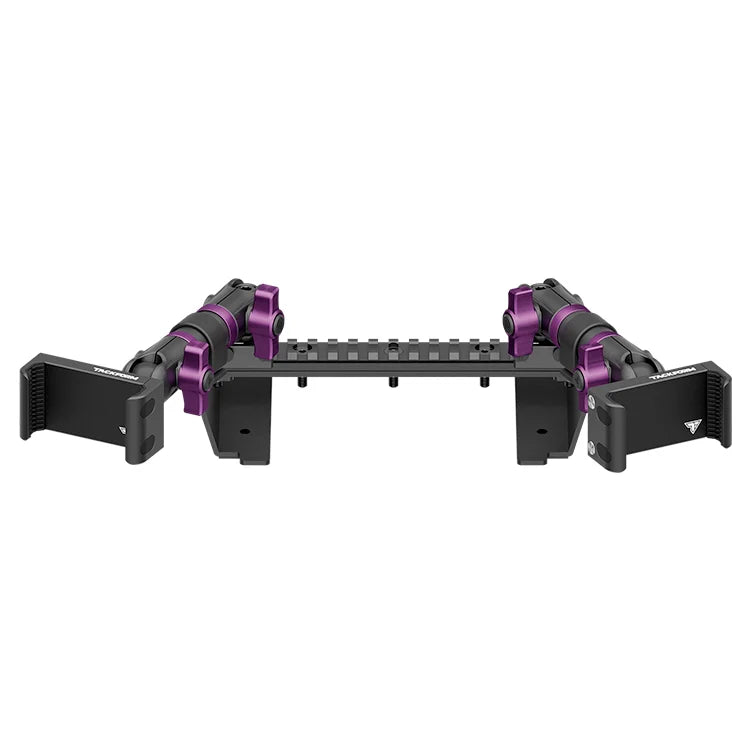 TRAXX™ - Assault Track Picatinny Dash Bracket With Dual 20LITE Phone Mounts | ‘15-‘20 Ford F-150, ‘17-‘22 Super Duty, ‘18-‘21 Expedition (See Compatibility Info For Year/Trim Details)