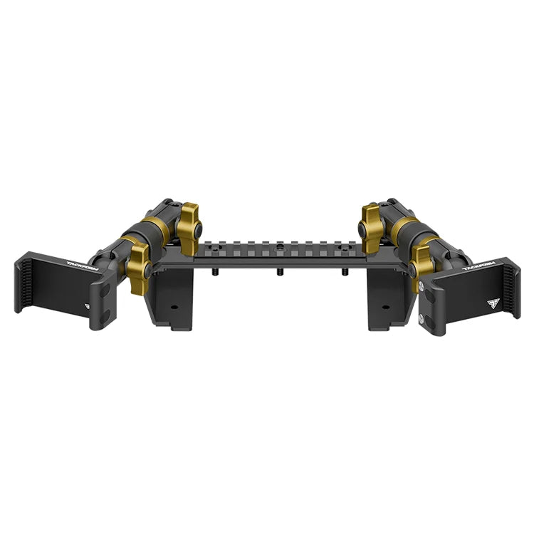 TRAXX™ - Assault Track Picatinny Dash Bracket With Dual 20LITE Phone Mounts | ‘15-‘20 Ford F-150, ‘17-‘22 Super Duty, ‘18-‘21 Expedition (See Compatibility Info For Year/Trim Details)