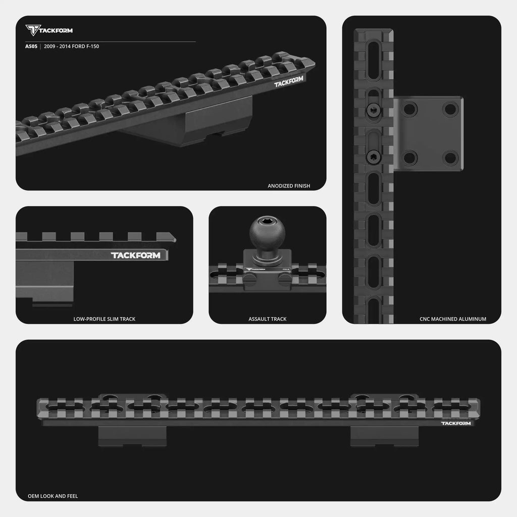 TRAXX™ - Assault Track Picatinny Dash Bracket With MagSafe Phone Mount | 2009-2014 Ford F-150