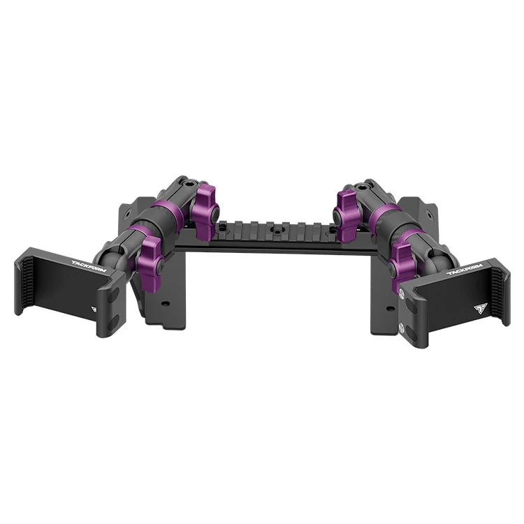 TRAXX™ - Assault Track Picatinny Dash Bracket With Dual 20LITE Phone Mounts | 2022 Ford Super Duty (Compatible With 12” Screen ONLY)