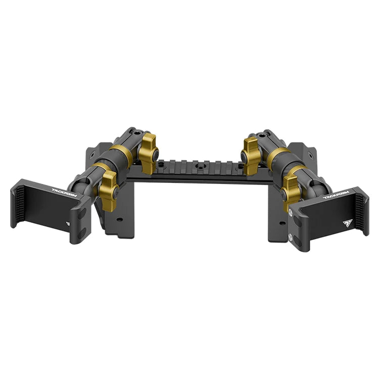 TRAXX™ - Assault Track Picatinny Dash Bracket With Dual 20LITE Phone Mounts | 2022 Ford Super Duty (Compatible With 12” Screen ONLY)