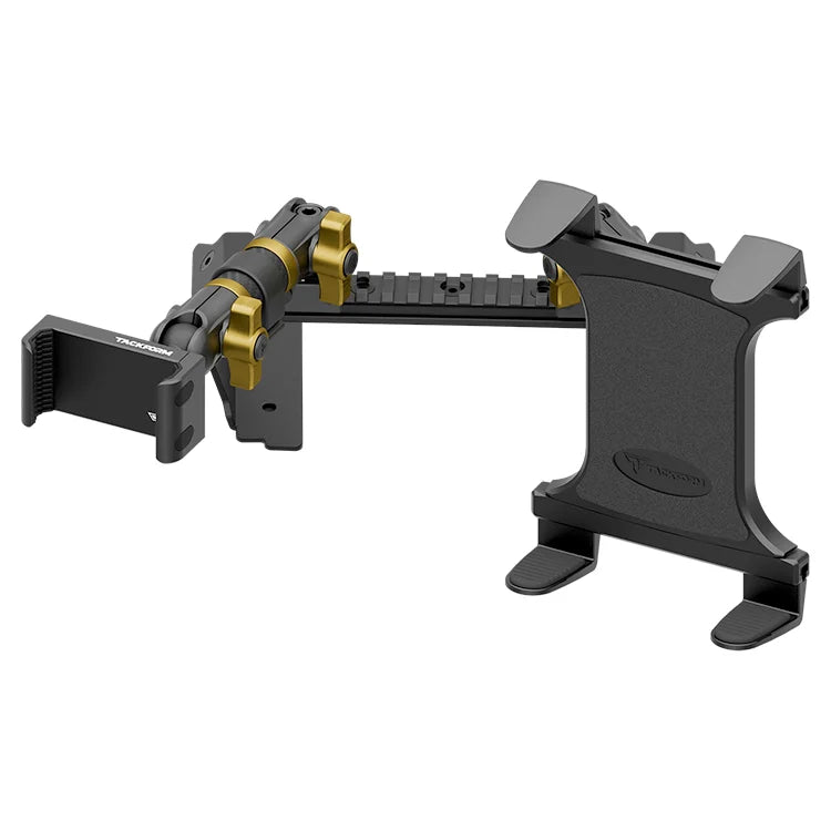 TRAXX™ - Assault Track Picatinny Dash Bracket With 20LITE Phone & Tablet Mounts | 2022 Ford Super Duty (Compatible With 12” Screen ONLY)