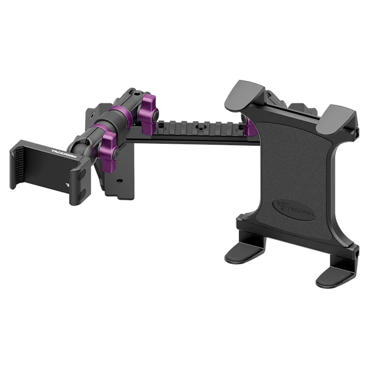 TRAXX™ - Assault Track Picatinny Dash Bracket With 20LITE Phone & Tablet Mounts | 2022 Ford Super Duty (Compatible With 12” Screen ONLY)