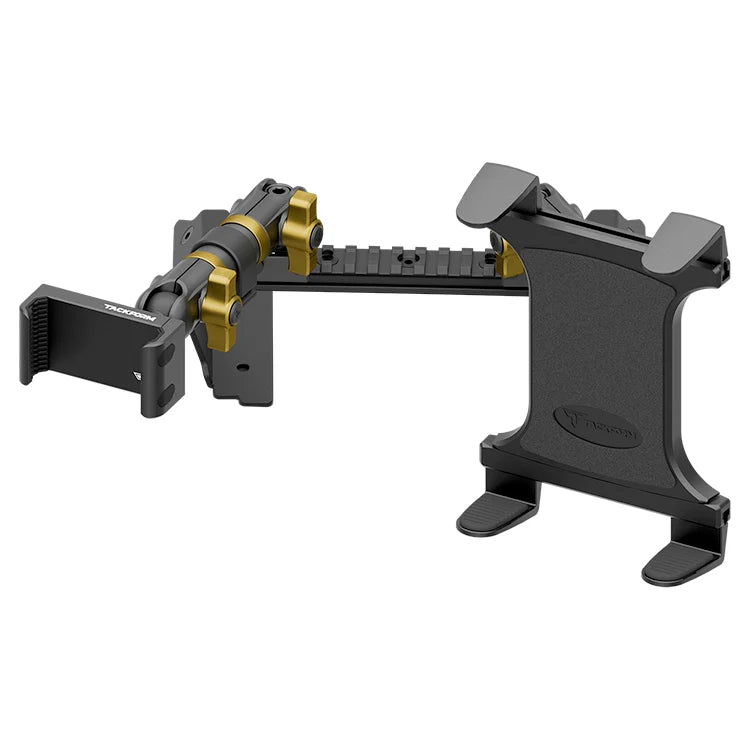 TRAXX™ - Assault Track Picatinny Dash Bracket With 20LITE Phone & Tablet Mounts | 2022 Ford Super Duty (Compatible With 12” Screen ONLY)