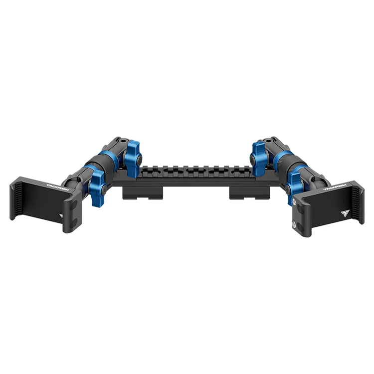 TRAXX™ - Assault Track Picatinny Dash Bracket With Dual 20LITE Phone Holders | 2019-2023 Ford Ranger (WITHOUT Switch Panel)