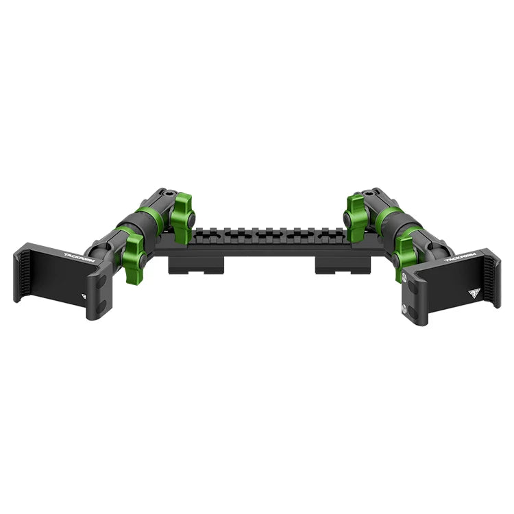 TRAXX™ - Assault Track Picatinny Dash Bracket With Dual 20LITE Phone Holders | 2019-2023 Ford Ranger (WITHOUT Switch Panel)
