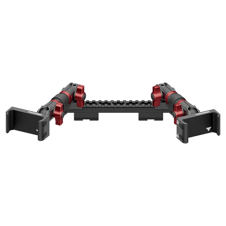 TRAXX™ - Assault Track Picatinny Dash Bracket With Dual 20LITE Phone Holders | 2019-2023 Ford Ranger (WITHOUT Switch Panel)