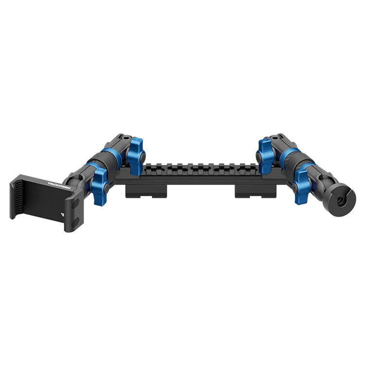 TRAXX™ - Assault Track Picatinny Dash Bracket With 20LITE Phone Holder & CB Microphone Holder | 2019-2023 Ford Ranger (WITHOUT Switch Panel)