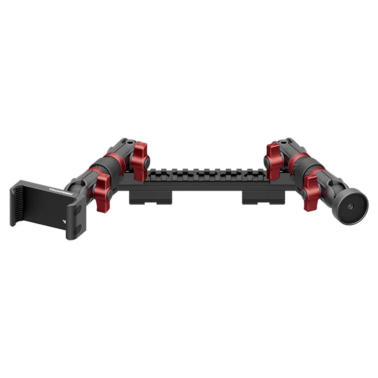 TRAXX™ - Assault Track Picatinny Dash Bracket With 20LITE Phone Holder & Midland Magnetic CB Radio Mic Holder | 2019-2023 Ford Ranger (WITHOUT Switch Panel)