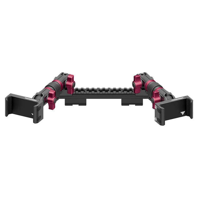 TRAXX™ - Assault Track Picatinny Dash Bracket With Dual 20LITE Phone Holders | 2019-2023 Ford Ranger (WITHOUT Switch Panel)