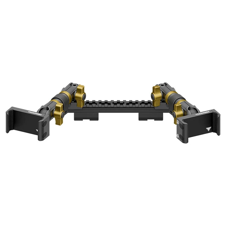 TRAXX™ - Assault Track Picatinny Dash Bracket With Dual 20LITE Phone Holders | 2019-2023 Ford Ranger (WITHOUT Switch Panel)