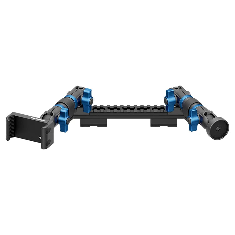 TRAXX™ - Assault Track Picatinny Dash Bracket With 20LITE Phone Holder & Midland Magnetic CB Radio Mic Holder | 2019-2023 Ford Ranger (WITHOUT Switch Panel)