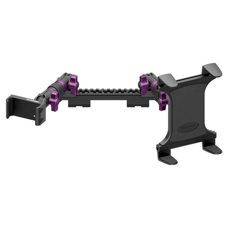 TRAXX™ - Assault Track Picatinny Dash Bracket With 20LITE Phone Holder & Tablet Holder | 2019-2023 Ford Ranger (WITHOUT Switch Panel)