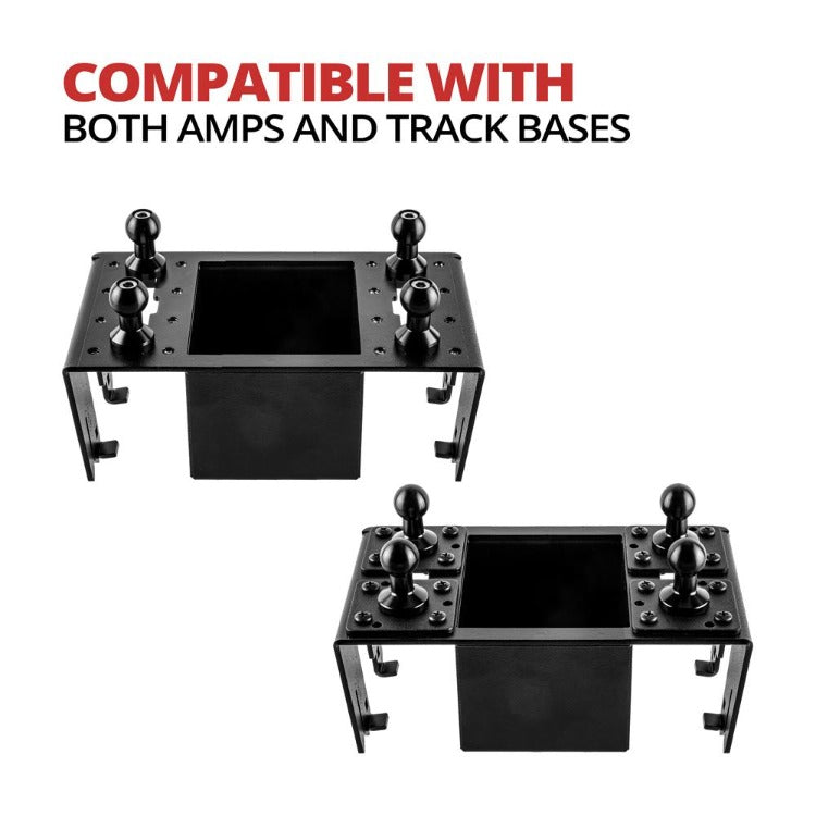 TRAXX™ - Fast Track Plus™  Console Device AMPS Bracket | Ford Super Duty - 3rd Gen (2011 to 2016) Bracket Only - NOT Compatible with Split Bench - (P/N FT02)