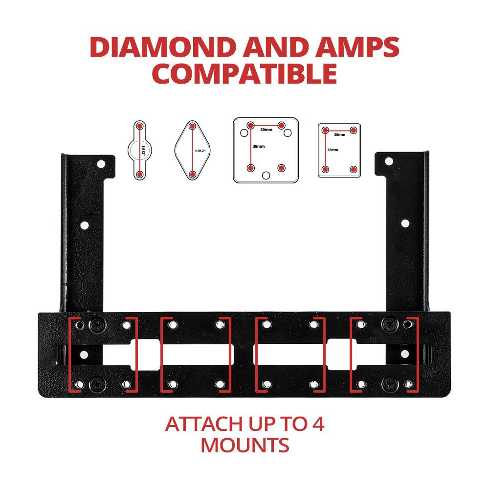 TRAXX™ - Fast Track Plus™  Dashboard Device AMPS Bracket | Ford F-150 - 12th Gen (2009 to 2014) (P/N FT05)