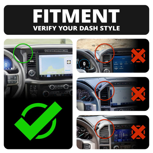 Build Your Own TRAXX™ - Slim Track Dash Bracket Kit | 2024-2026 Ford F-150 (See Compatibility Info For Specific Year/Trim Fitment Details)