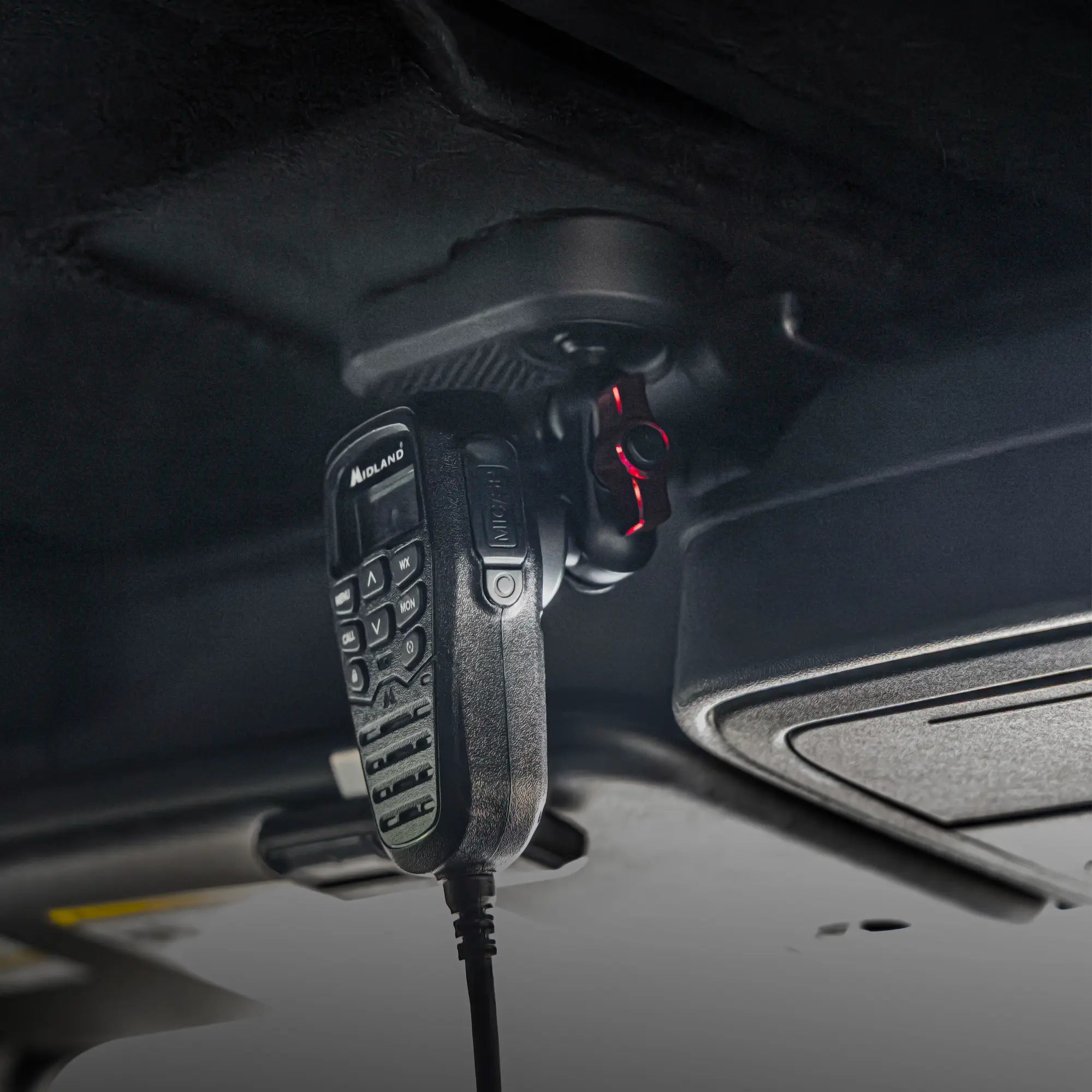 LINK™ Roof Panel Mount With Midland Magnetic CB Radio Mic Holder | 2" Arm |  2021+ Ford Bronco