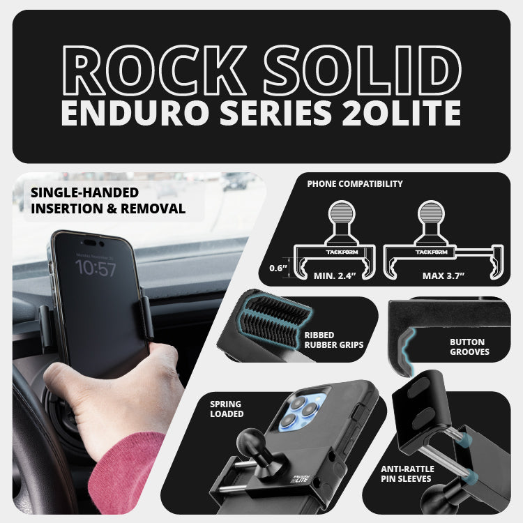 LINK™ Vent Mount Bracket With 20LITE Phone Holder | 2016-2023 Toyota Tacoma and 2014-2021 Toyota Tundra | Choose Your Arm Length