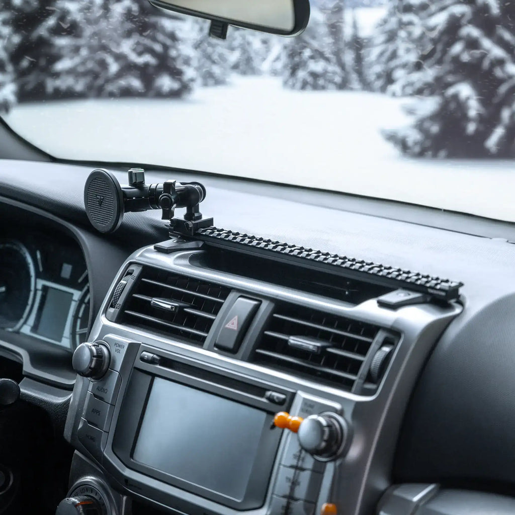 TRAXX™ - Slim Track Dash Bracket With MagSafe Phone Mount & GoPro/Action Camera Mount | 2010-2024 Toyota 4Runner