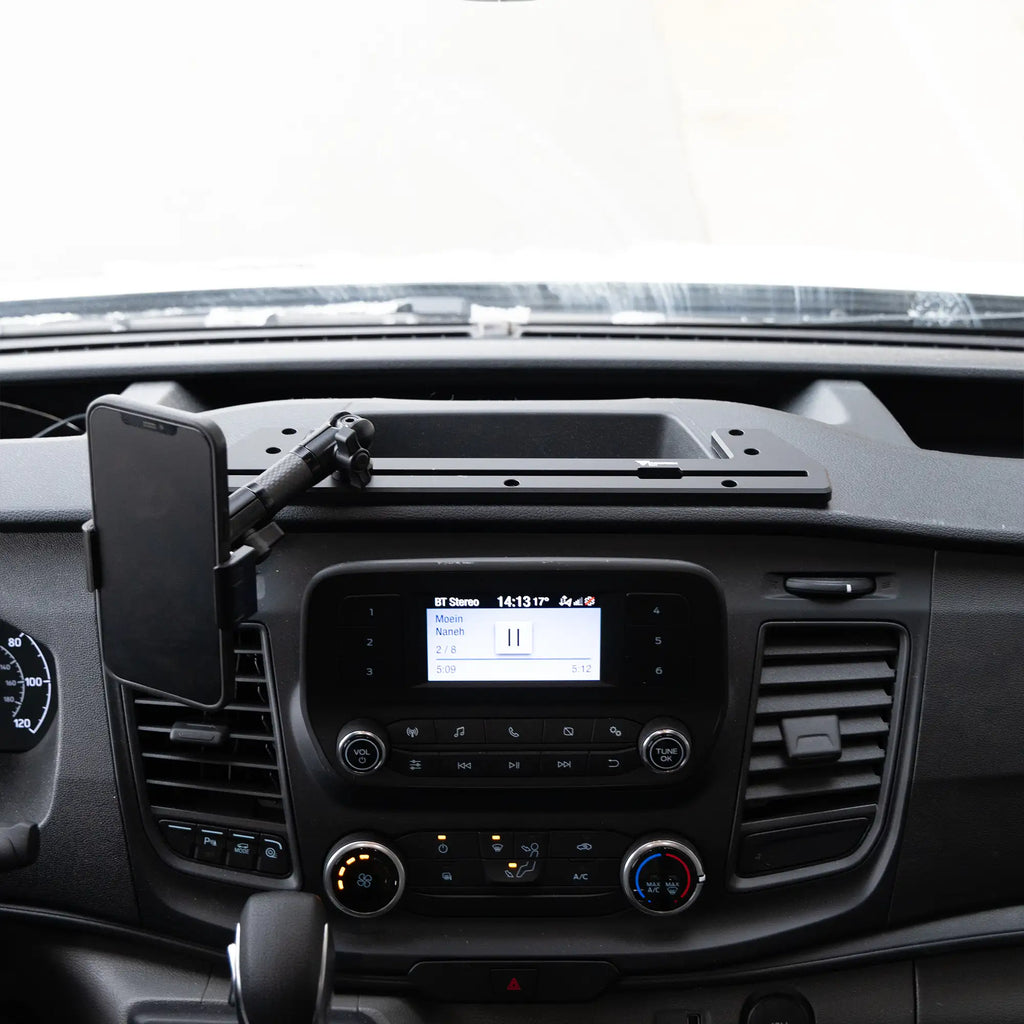 TRAXX™ - Slim Track Dash Bracket With 20LITE Phone Mount | 2020+ Ford Transit (Not Compatible With Transit Connect)