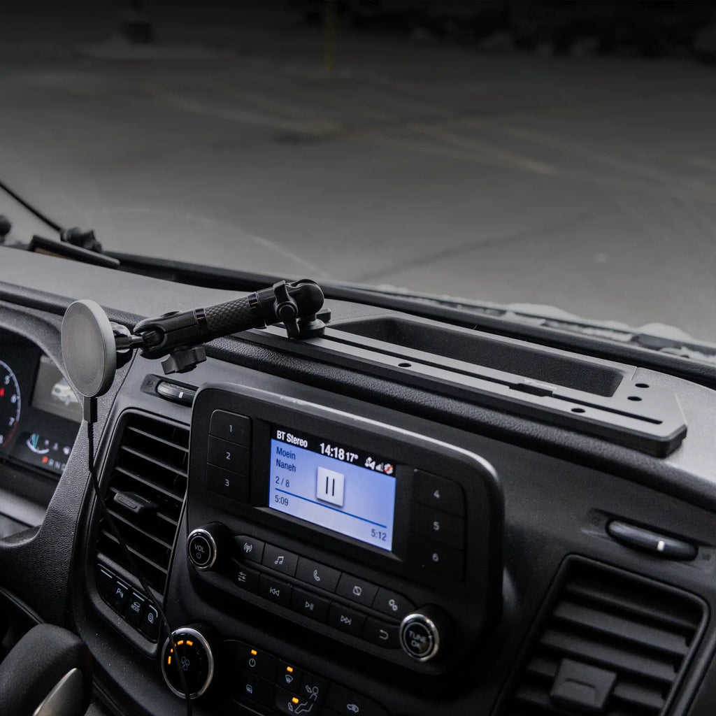 TRAXX™ - Slim Track Dash Bracket With MagSafe Charging Phone Mount | 2020+ Ford Transit (Not Compatible With Transit Connect)