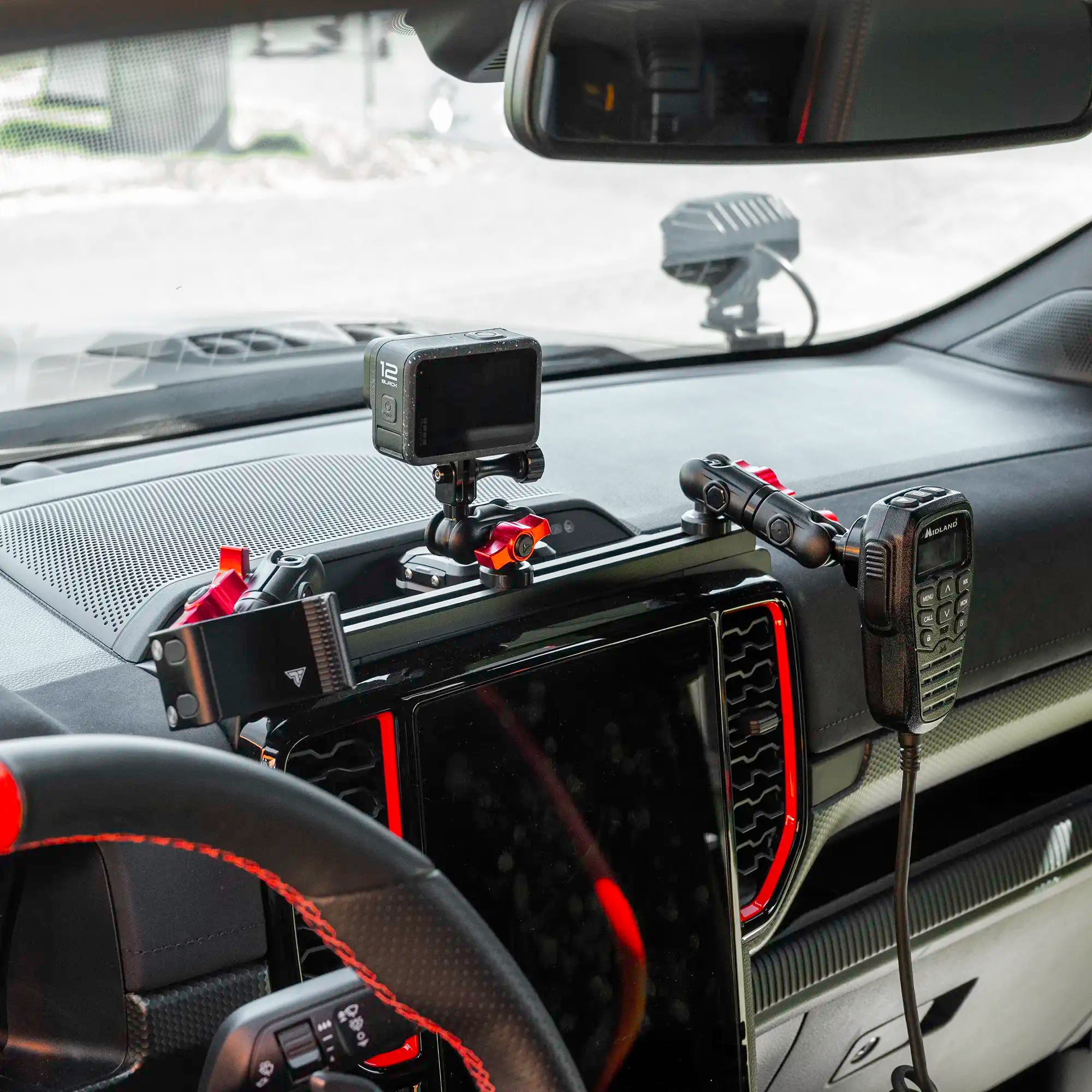 TRAXX™ - Slim Track Dash Bracket With Tablet Mount | 2024+ Ford Ranger