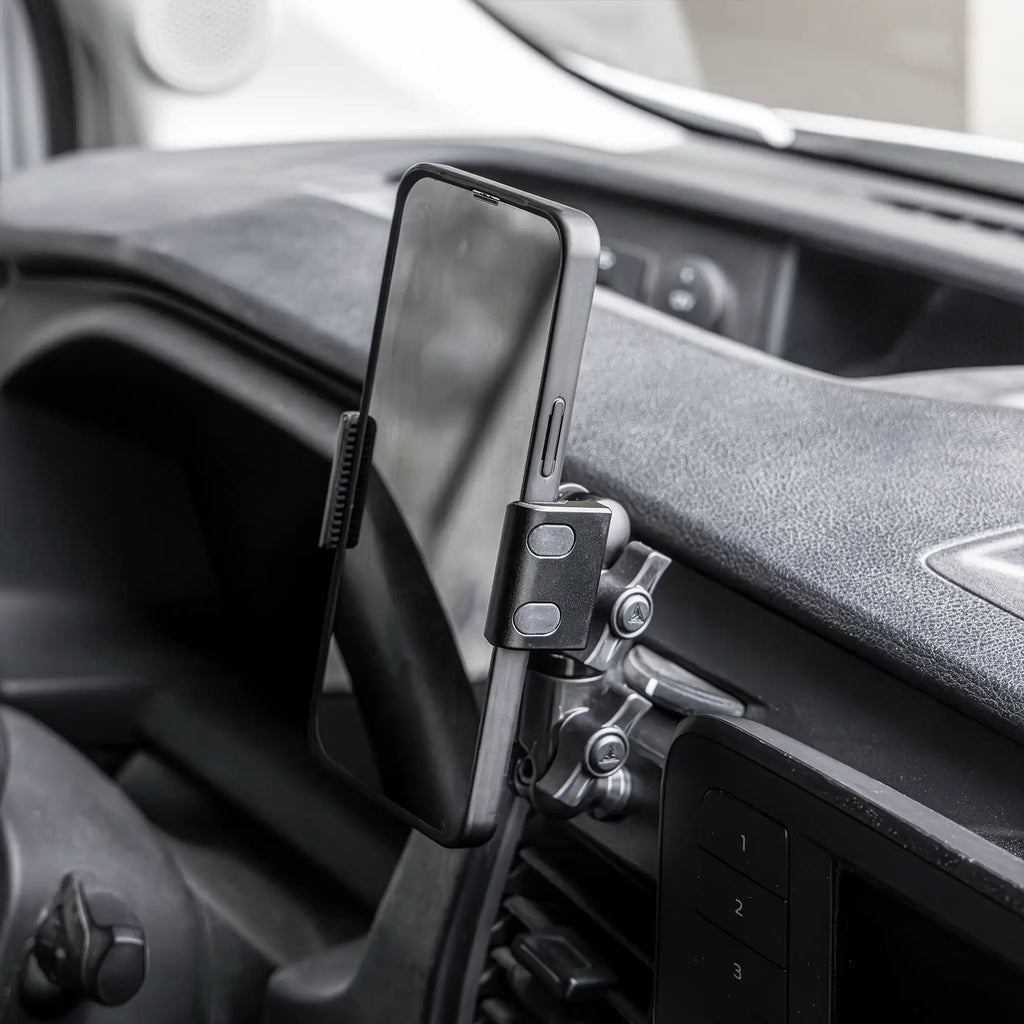 LINK™ Vent Mount Bracket With Qi2/MagSafe Charging and Cooling Phone Holder | 3.5" Arm | 2020+ Ford Transit (Not Compatible With Transit Connect)