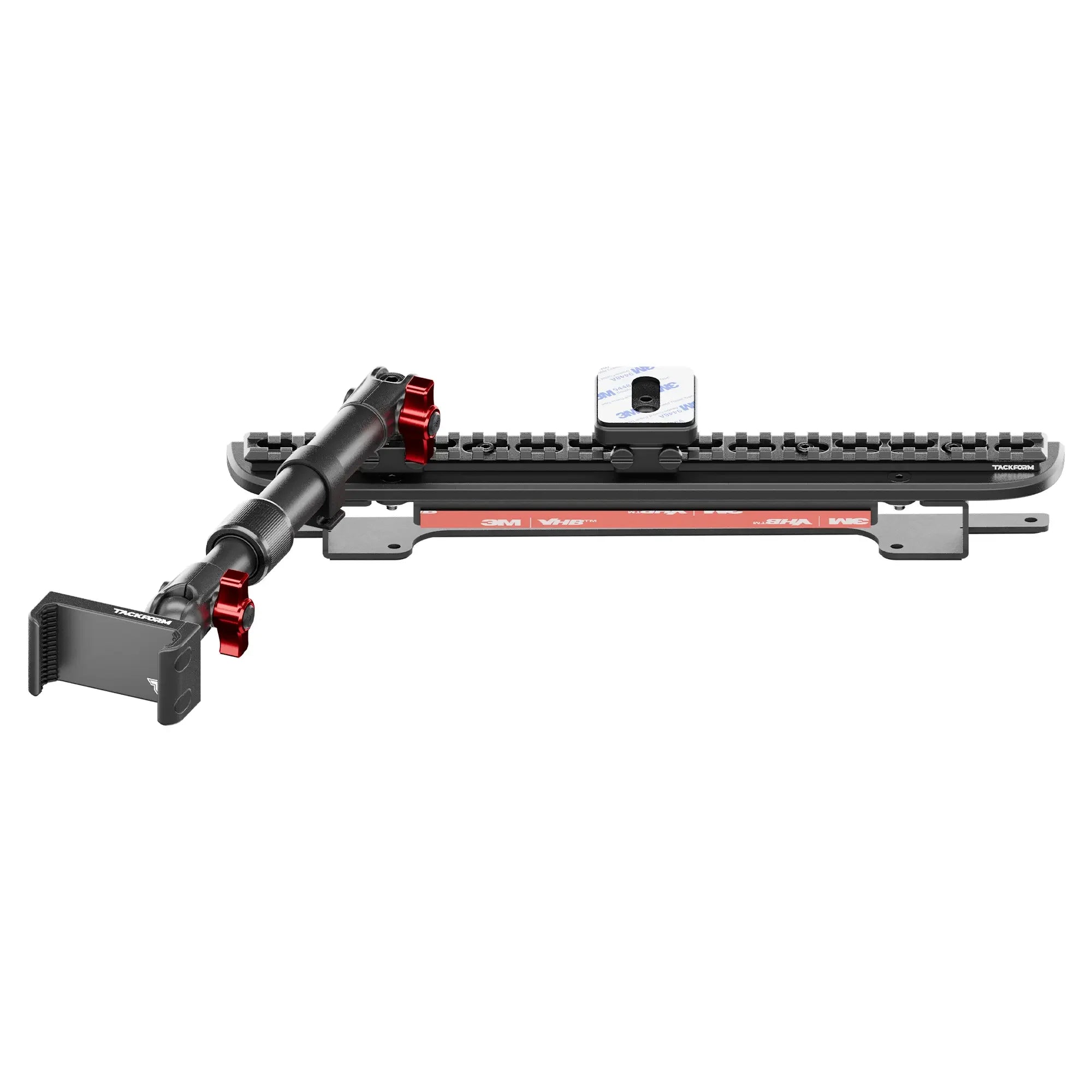 TRAXX™ - Assault Track Picatinny Dash Bracket With 20LITE Phone Mount and Magnetic Radar Detector Holder | Telescoping Arm | 2024-2026 Ford F-150 (See Compatibility Info For Specific Year/Trim Fitment Details)