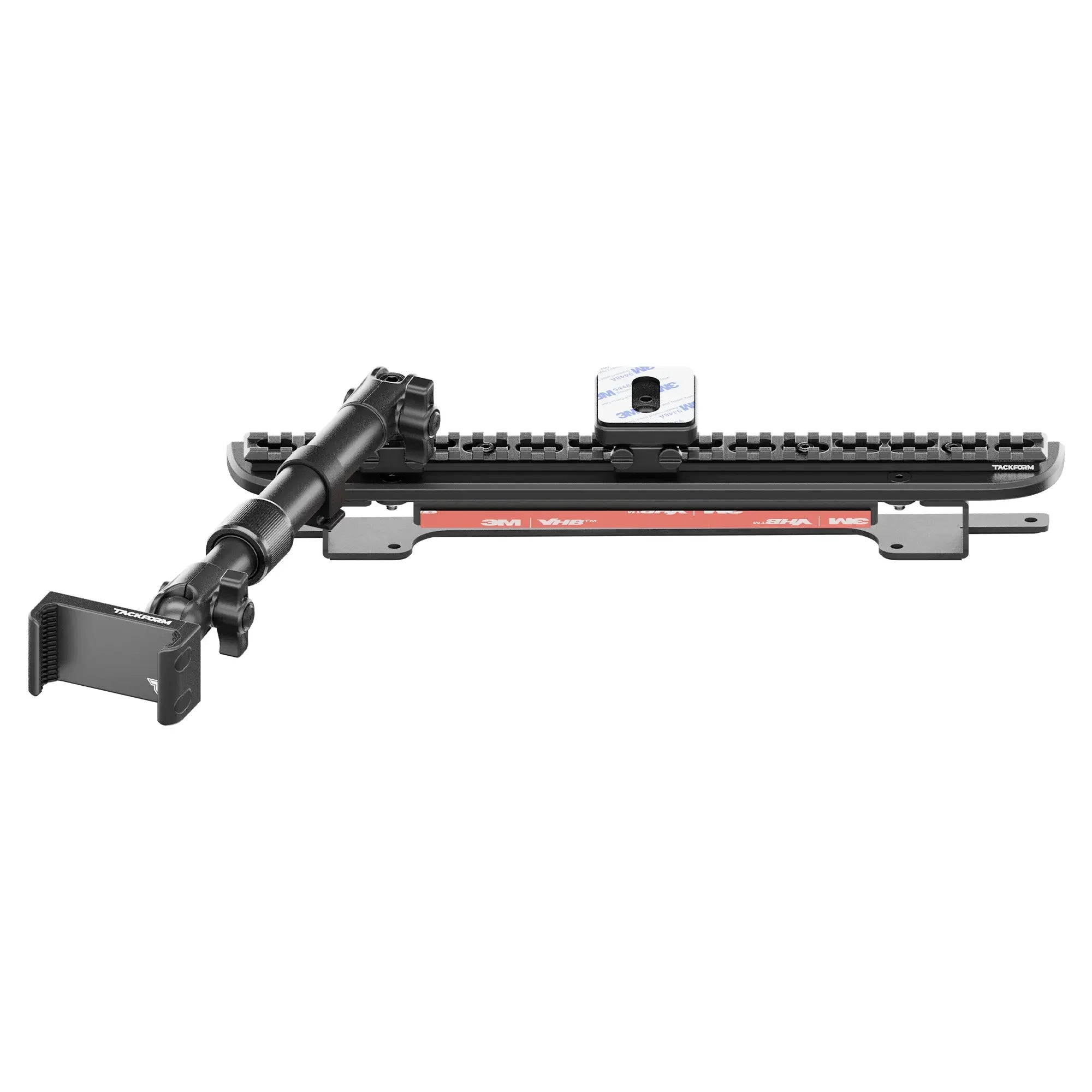 TRAXX™ - Assault Track Picatinny Dash Bracket With 20LITE Phone Mount and Magnetic Radar Detector Holder | Telescoping Arm | 2024-2026 Ford F-150 (See Compatibility Info For Specific Year/Trim Fitment Details)