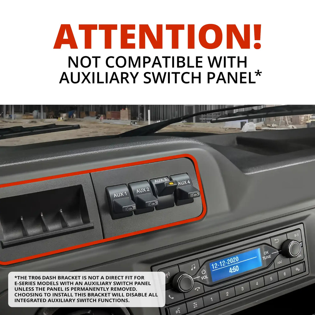 2009-2026 Ford E-Series Slim Track Dash Bracket With 20LITE Phone & Tablet Mounts