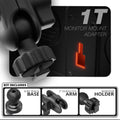 Single T Fixed | TRAXX™ - Slim Track Base | 2" DuraLock Arm