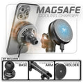 Qi2.2/MagSafe Charging & Cooling Phone Holder  | TRAXX™ - Slim Track Base | 5" DuraLock Arm