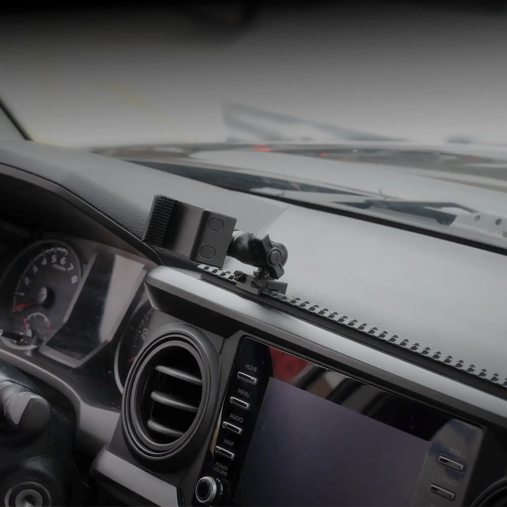 TRAXX™ - Assault Track Picatinny Dash Bracket With 20LITE Phone Holder & Tablet Mount | 2016 - 2023 Toyota Tacoma