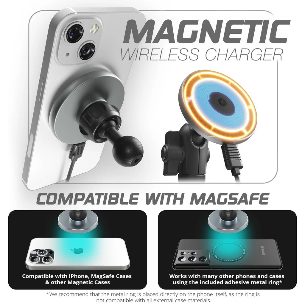 LINK™ Vent Mount Bracket With MagSafe Charging Phone Holder | Choose Your Arm Length | 2021-2026 Ford F-150/Raptor & 2023-2026 Ford Super Duty