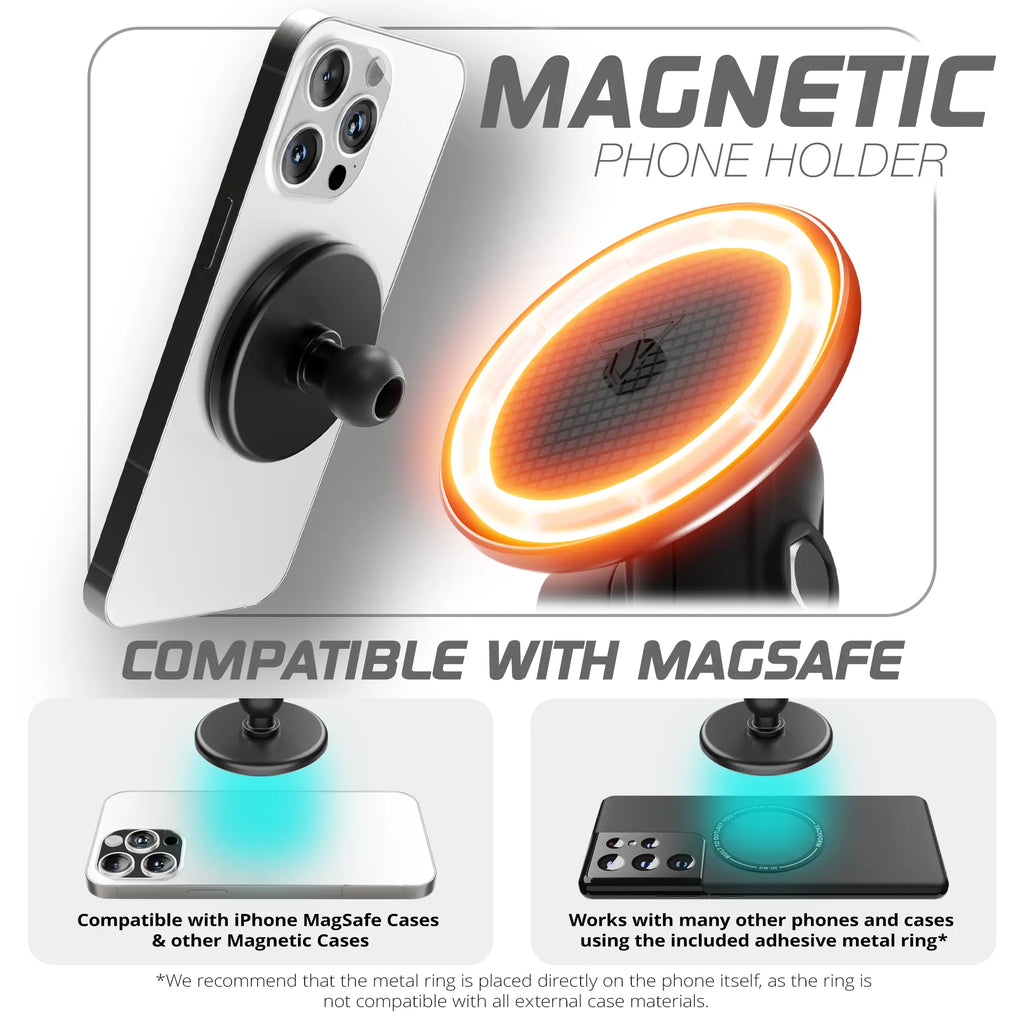 TRAXX™ - Fast Track Dash Bracket With Dual MagSafe Phone Mounts | 2022 Ford Super Duty (Compatible With 12” Screen ONLY)