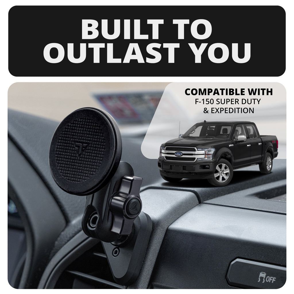 LINK™ Vent Mount Bracket With MagSafe Phone Holder | 2" Arm | ‘15-‘20 Ford F-150, ‘17-‘22 Super Duty, ‘18-‘21 Expedition (See Compatibility Info For Year/Trim Details)
