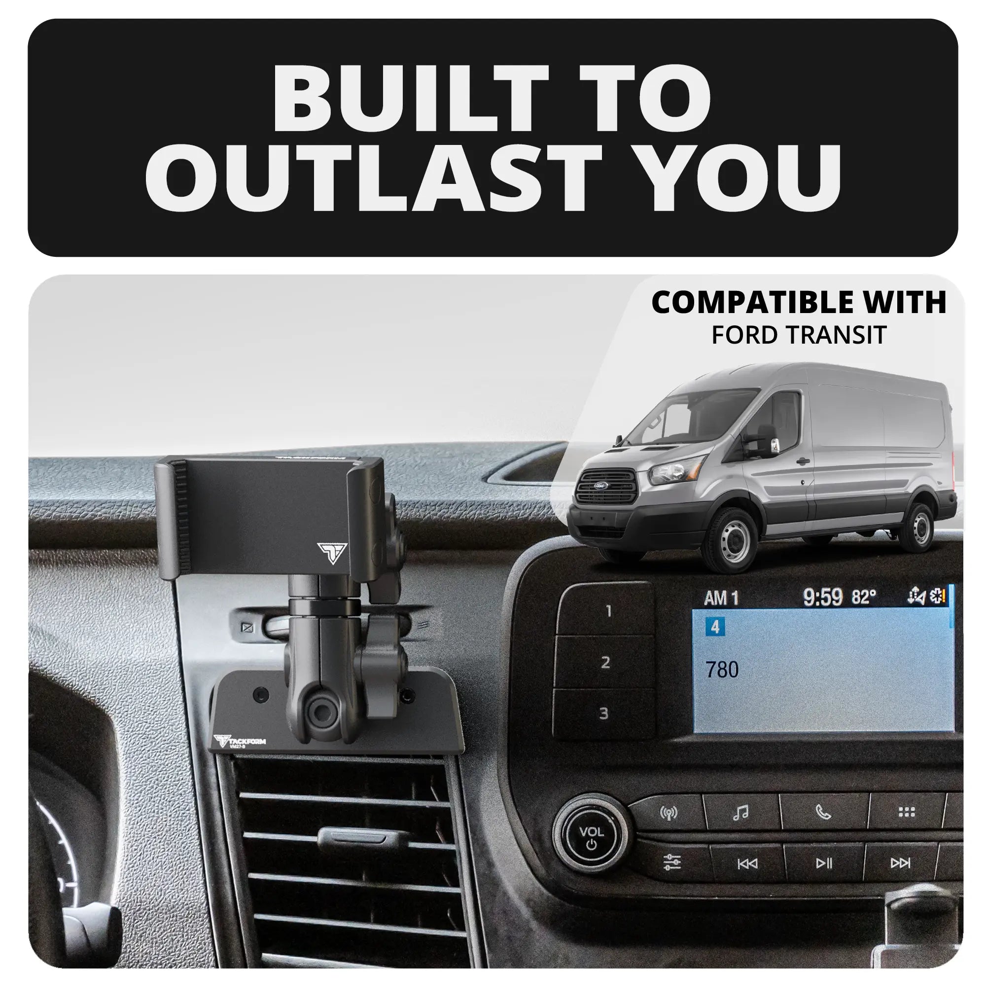 LINK™ Vent Mount Bracket | Choose Your Ball Size | 2020+ Ford Transit (Not Compatible With Transit Connect)
