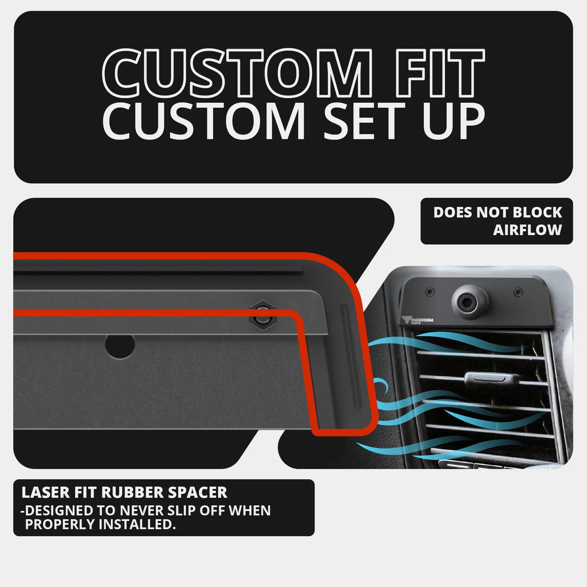 LINK™ Vent Mount Bracket | Choose Your Ball Size | 2020+ Ford Transit (Not Compatible With Transit Connect)