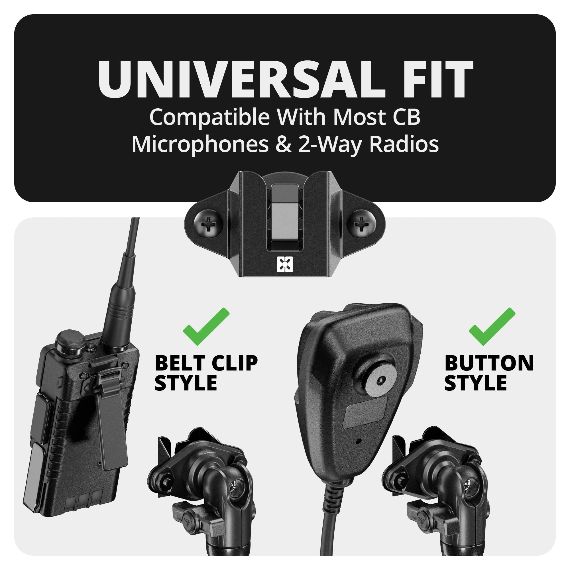 TRAXX™ - Slim Track Dash Bracket With 20LITE Phone & CB Microphone Mounts | 2016 - 2023 Toyota Tacoma