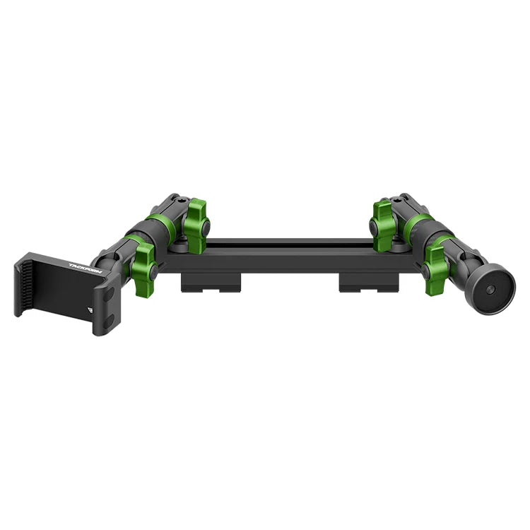 TRAXX™ - Slim Track Dash Bracket With 20LITE Phone Holder & Midland Magnetic CB Radio Mic Holder | 2019-2023 Ford Ranger (WITHOUT Switch Panel)