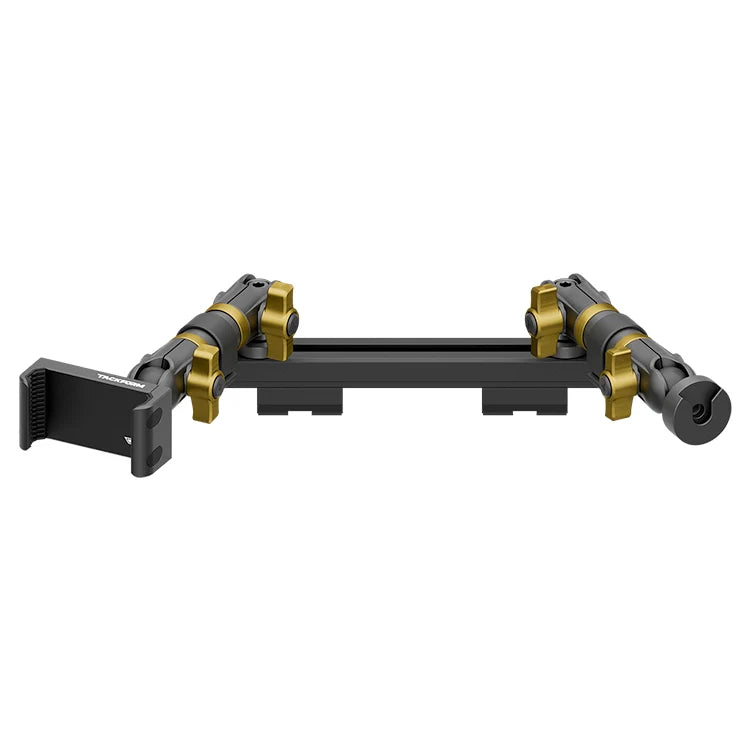 TRAXX™ - Slim Track Dash Bracket With 20LITE Phone Holder & CB Microphone Holder | 2019-2023 Ford Ranger (WITHOUT Switch Panel)