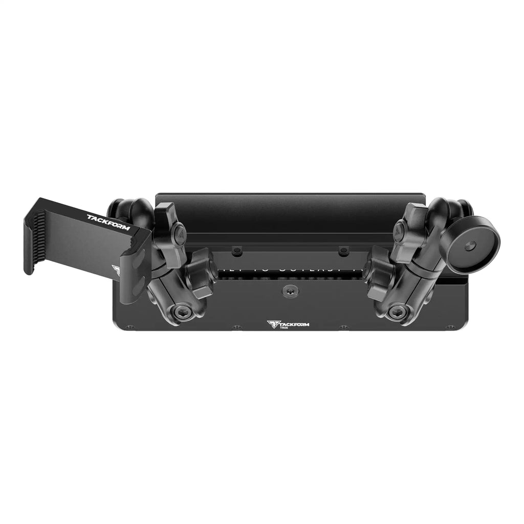 2009-2026 Ford E-Series Slim Track Dash Bracket With 20LITE Phone & Midland Magnetic CB Radio Mic Mounts