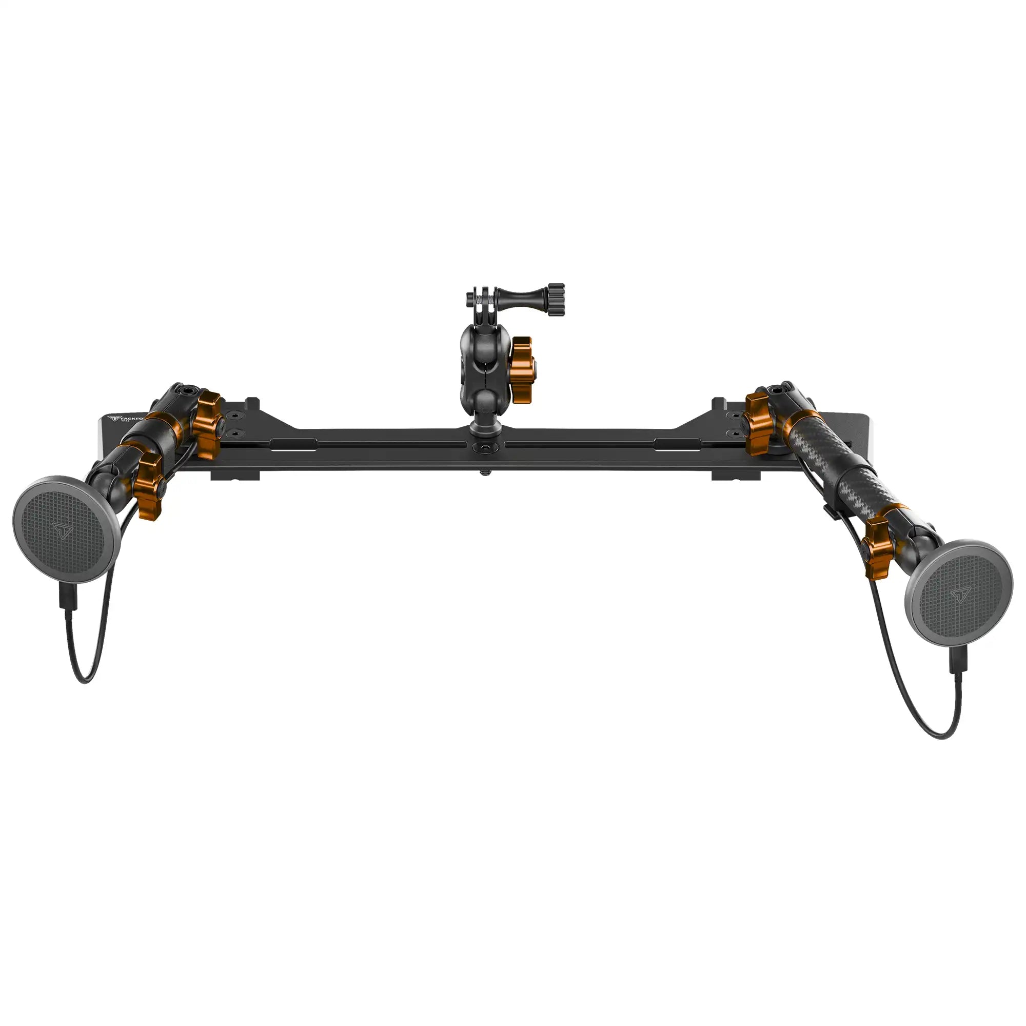 TRAXX™ - Slim Track Dash Bracket With Dual MagSafe Charging Phone Mounts & GoPro Mount | 2021-2026 Ford Bronco & Bronco Raptor (Non-Sport)