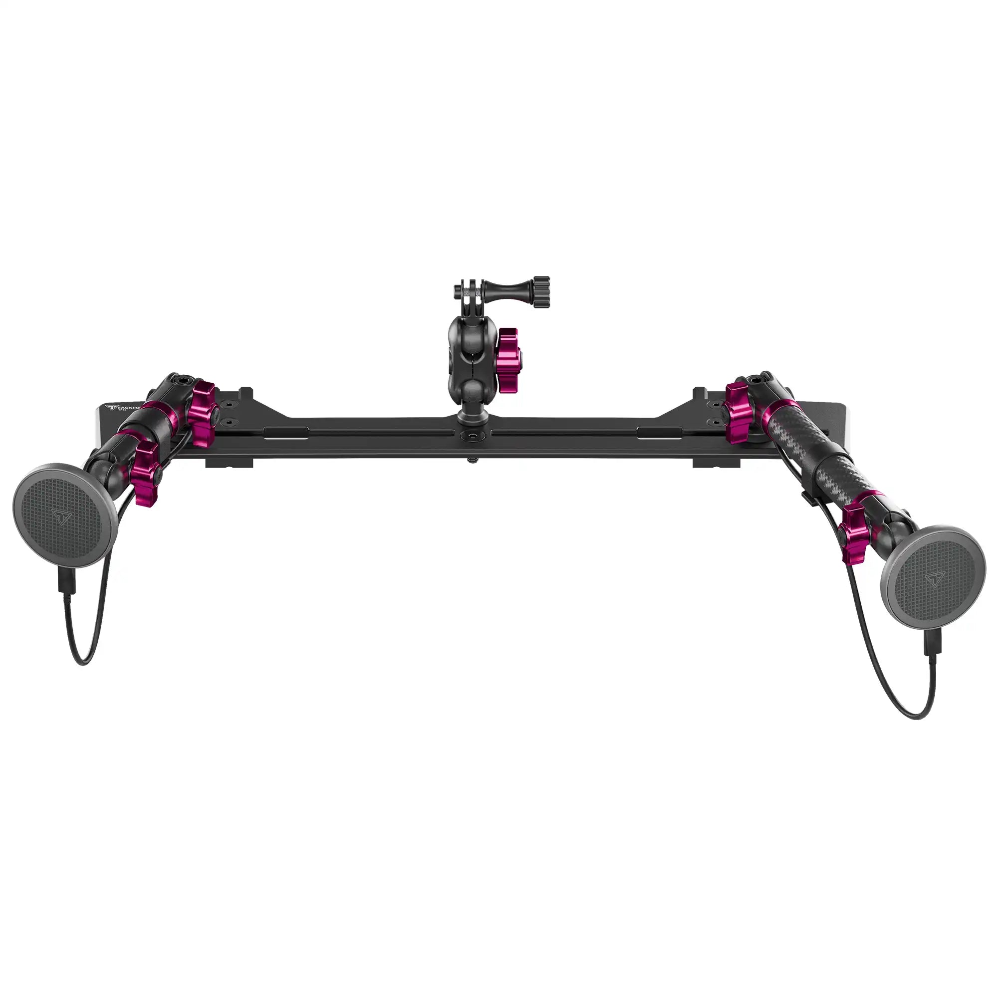 TRAXX™ - Slim Track Dash Bracket With Dual MagSafe Charging Phone Mounts & GoPro Mount | 2021-2026 Ford Bronco & Bronco Raptor (Non-Sport)