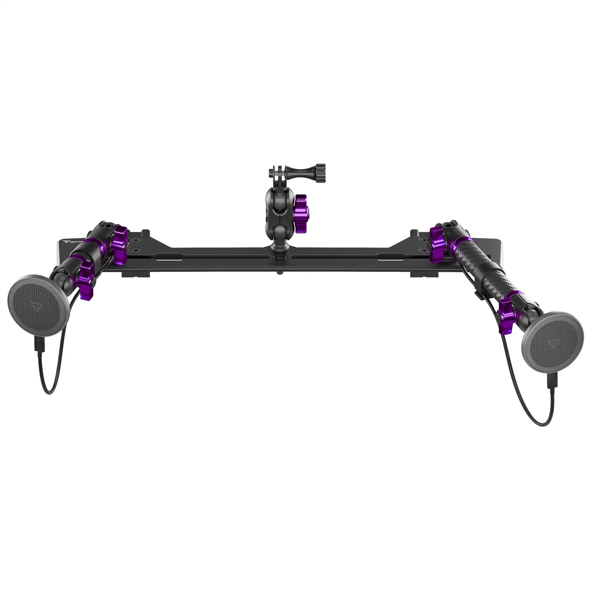 TRAXX™ - Slim Track Dash Bracket With Dual MagSafe Charging Phone Mounts & GoPro Mount | 2021-2026 Ford Bronco & Bronco Raptor (Non-Sport)
